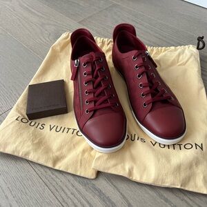 Louis Vuitton Men's Burgundy Sneakers